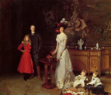  sargent pintura art%c3%adstica - Sir George Sitwell Lady Ida Sitwell y familia John Singer Sargent